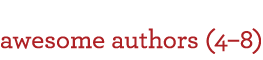 Awesome Authors (4-8)